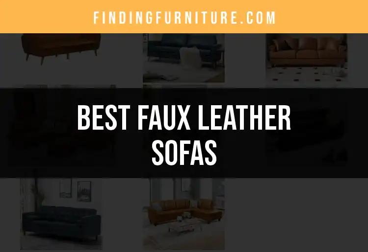 13 Faux Leather Sofas for Style and Comfort